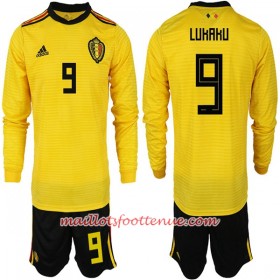 Maillot/Tenue Belgique LURARU 9 Enfant Extérieur Coupe du monde 2018 Manche Longue